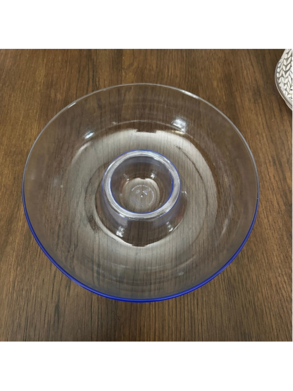 Smoky Blue Chip & Dip Serving Bowl - Picture 1 of 3
